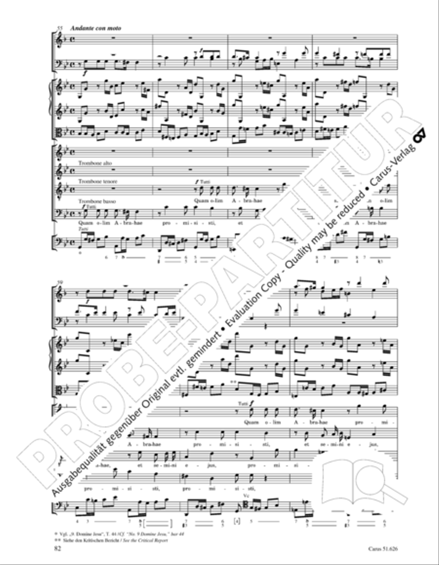 Missa longa in C major (Missa longa in C) 4-Part scores gallery preview page 94