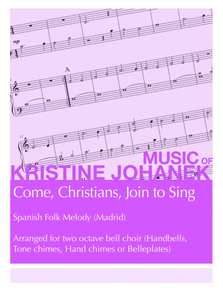 Come, Christians, Join to Sing (2 octave Handbells, Tone chimes, Hand chimes or Belleplates) image number null