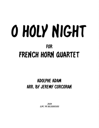 Book cover for O Holy Night for French Horn Quartet