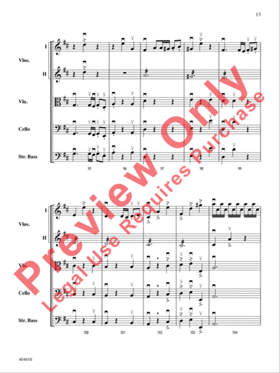 Passacaglia for Strings String Orchestra scores gallery preview page 14