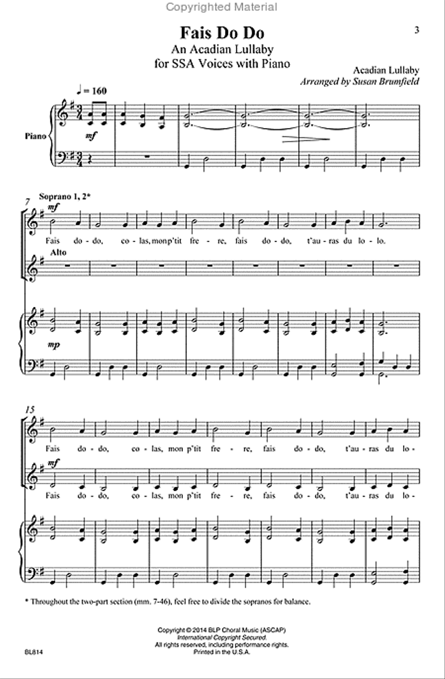 Fais Do Do SSA scores gallery preview page 2