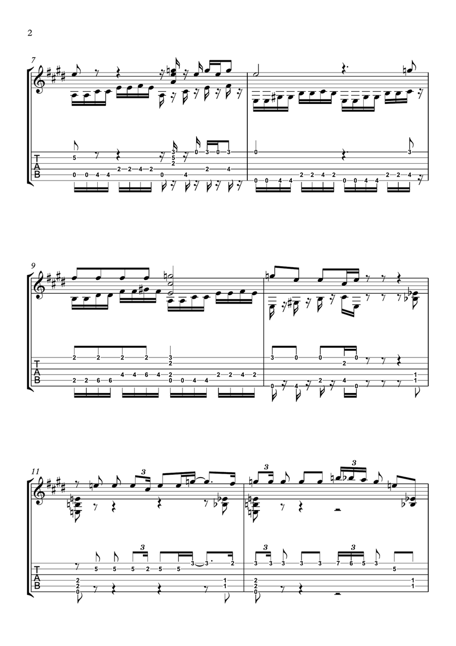 Jailhouse Rock Guitar Solo scores gallery preview page 2