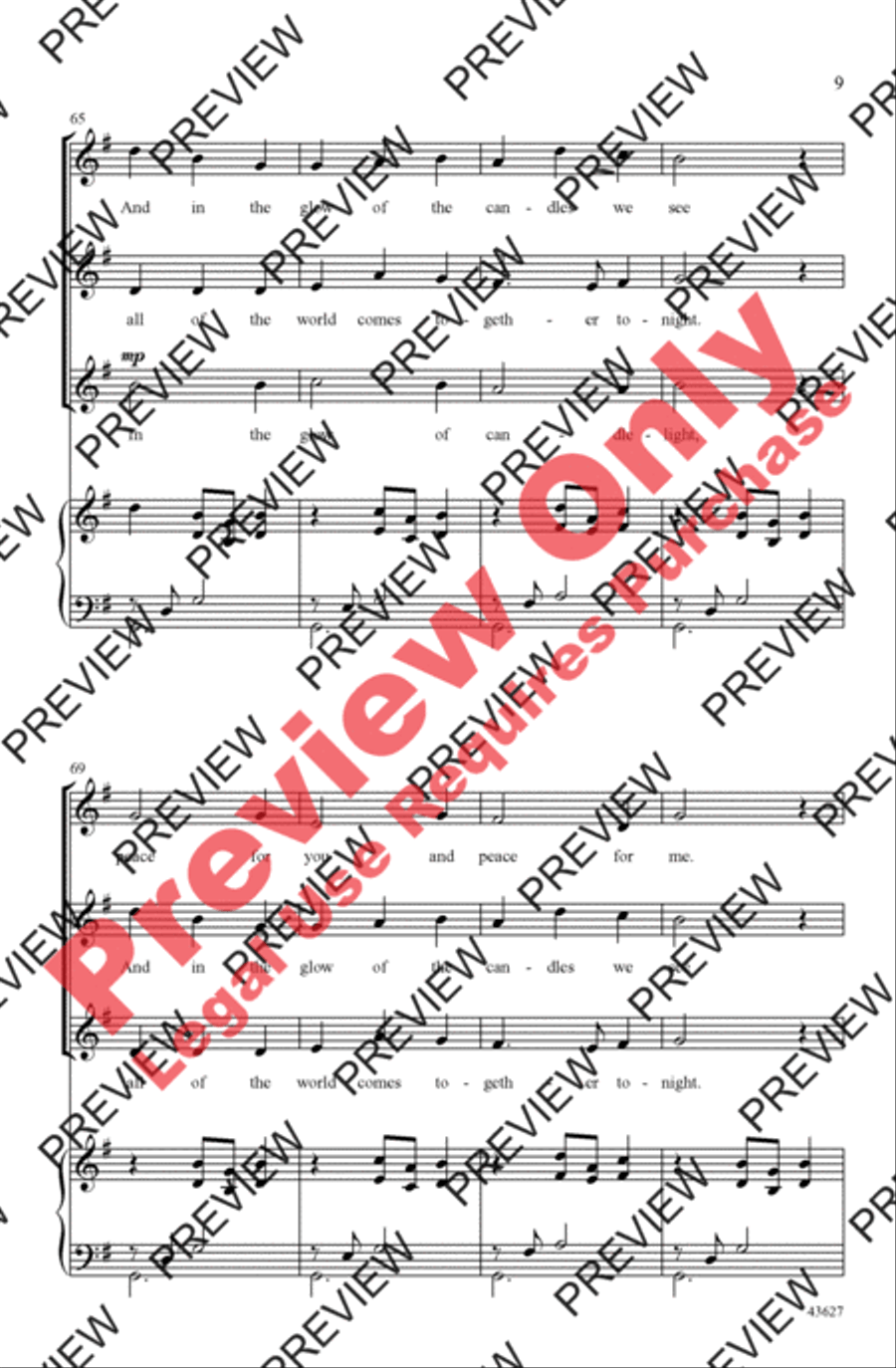 Candlelight Canon 2-Part scores gallery preview page 8