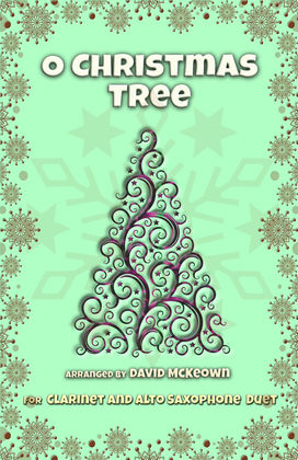 O Christmas Tree, (O Tannenbaum), Jazz style, for Clarinet and Alto Saxophone Duet