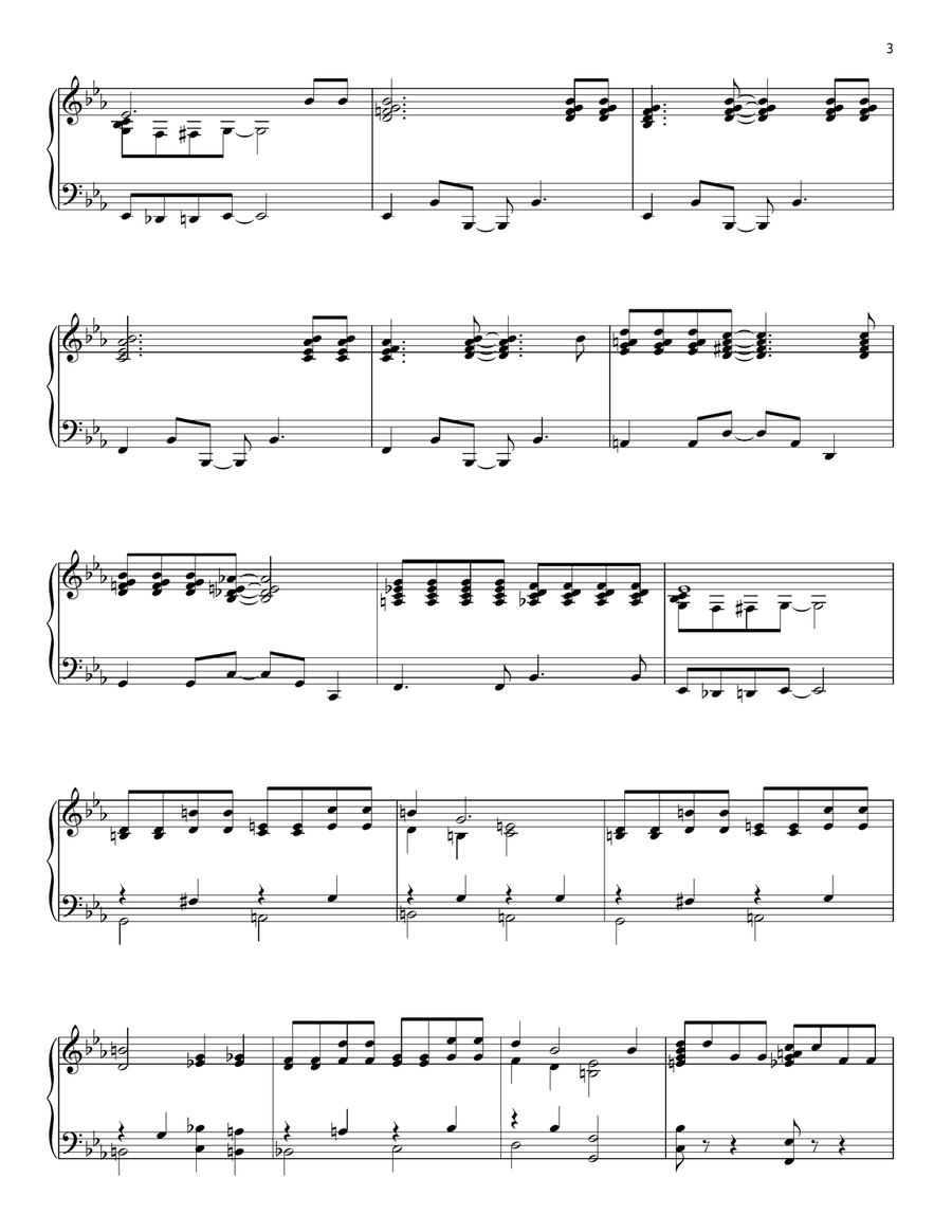 Winter Wonderland Piano Solo scores gallery preview page 3