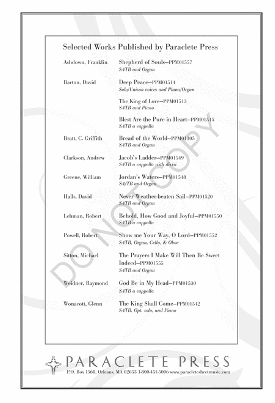 My Beloved Is Mine 4-Part scores gallery preview page 13