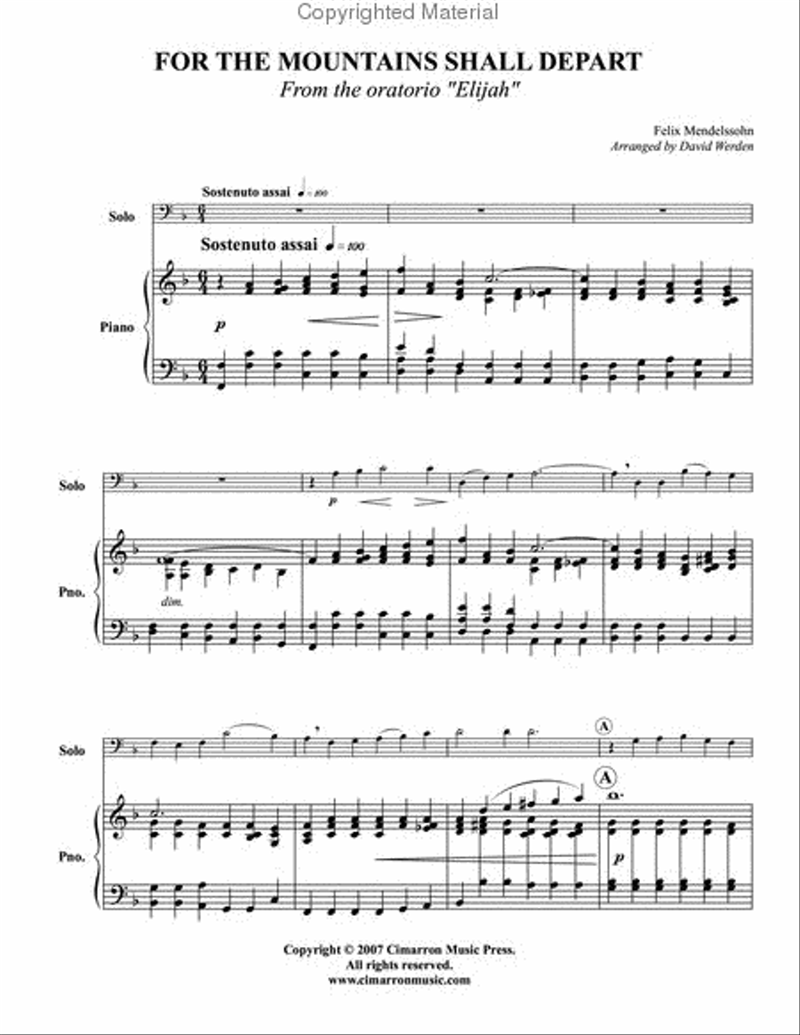 For the Mountains Shall Depart Euphonium scores gallery preview page 2