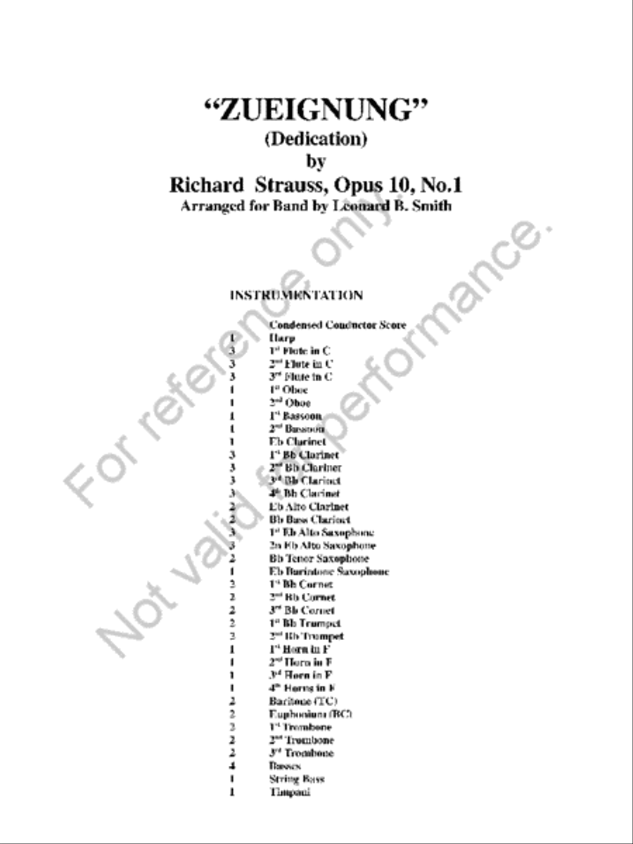 Zueignung