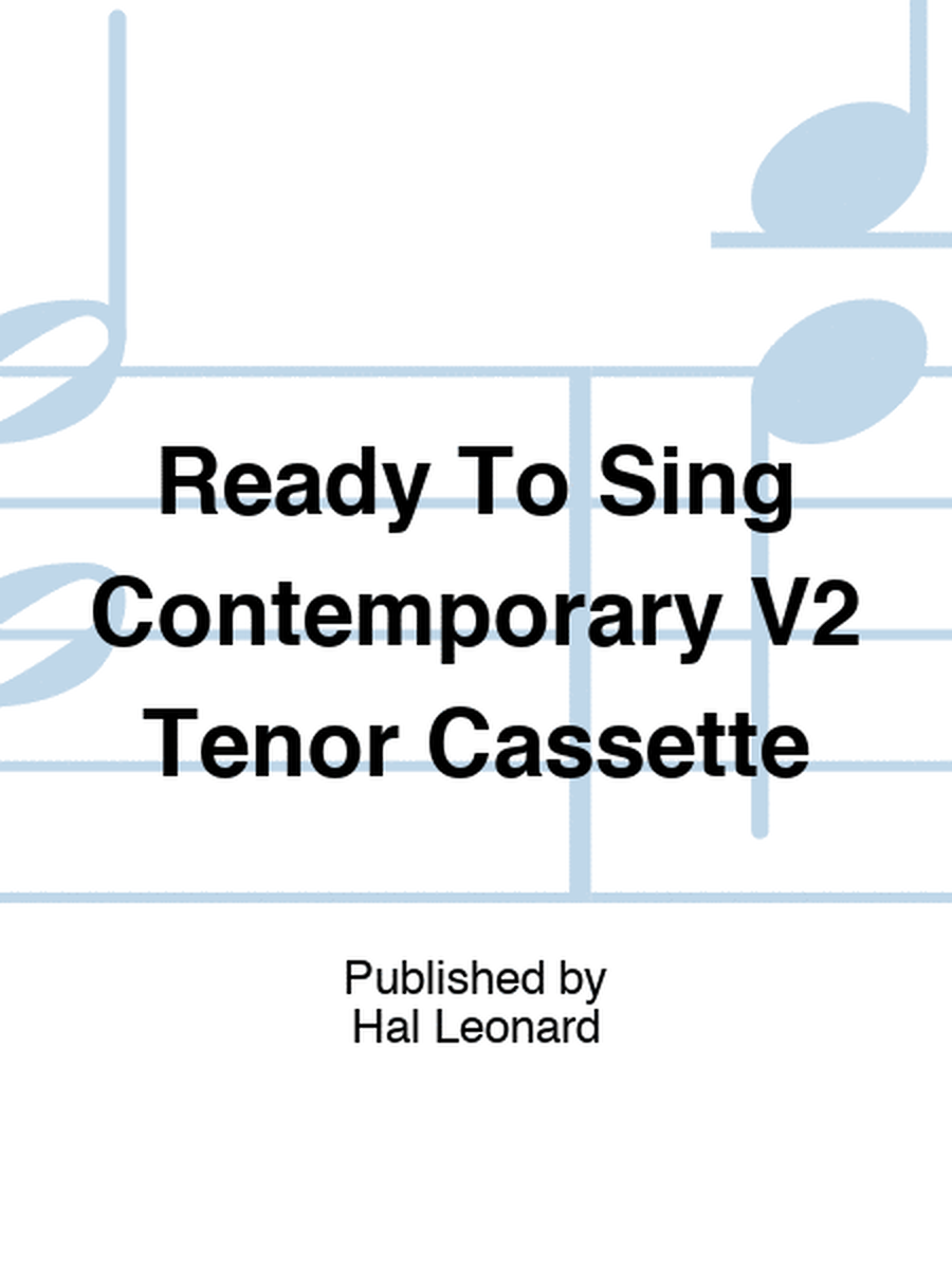 Ready To Sing Contemporary V2 Tenor Cassette