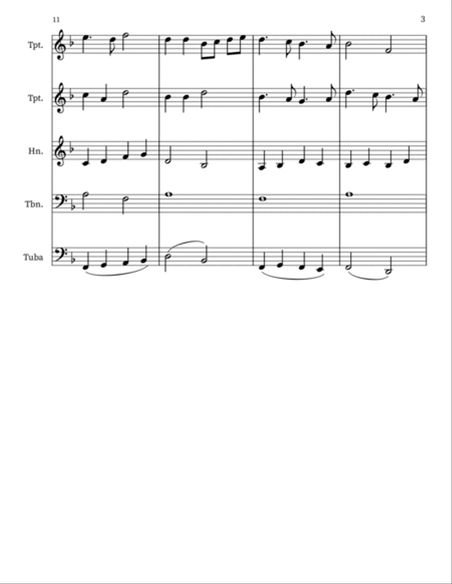 Journey Through Harmon' Brass Quintet scores gallery preview page 3