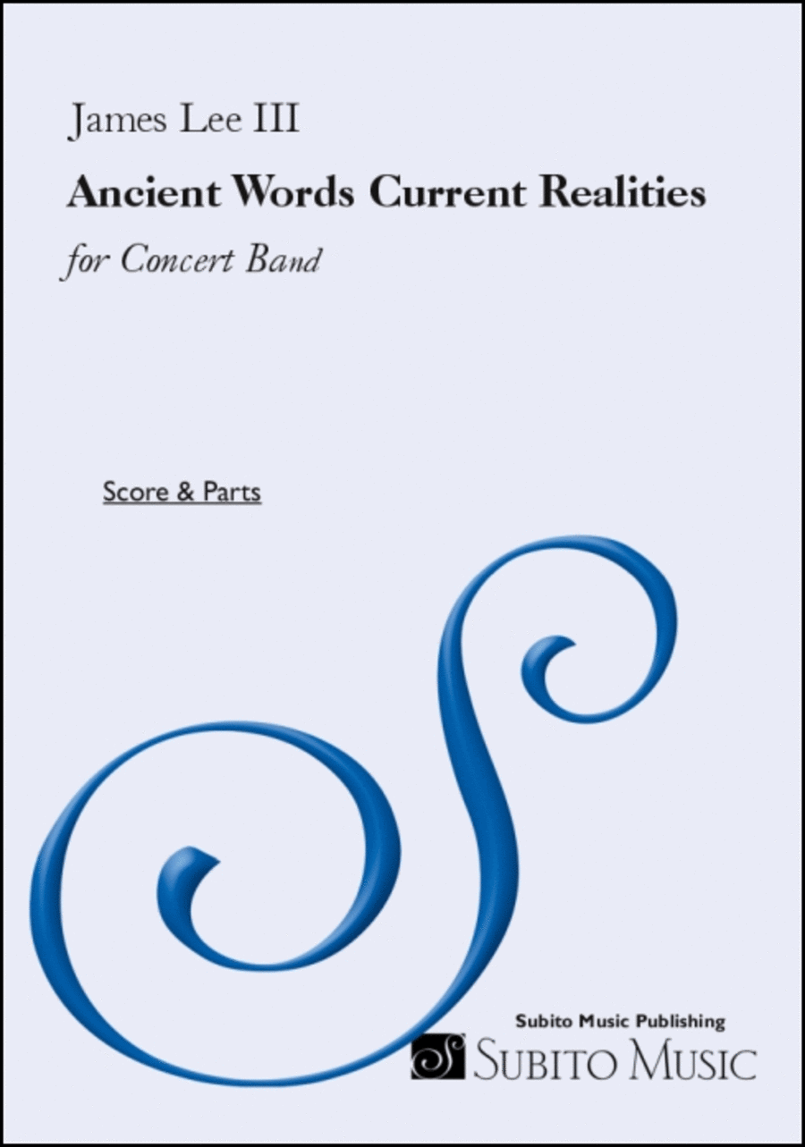 Ancient Words Current Realities Concert Band scores gallery preview page 1