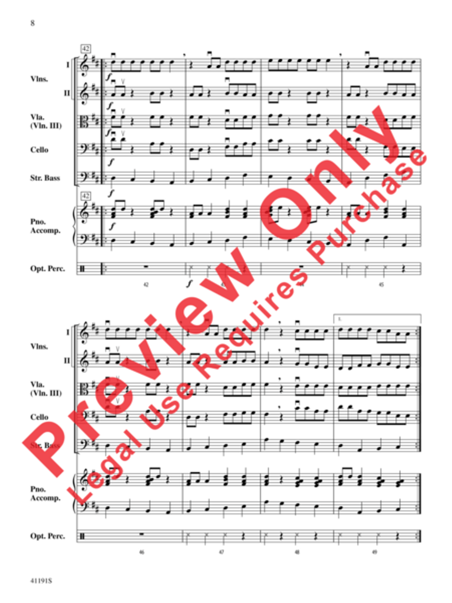 Dry Bones String Orchestra scores gallery preview page 10