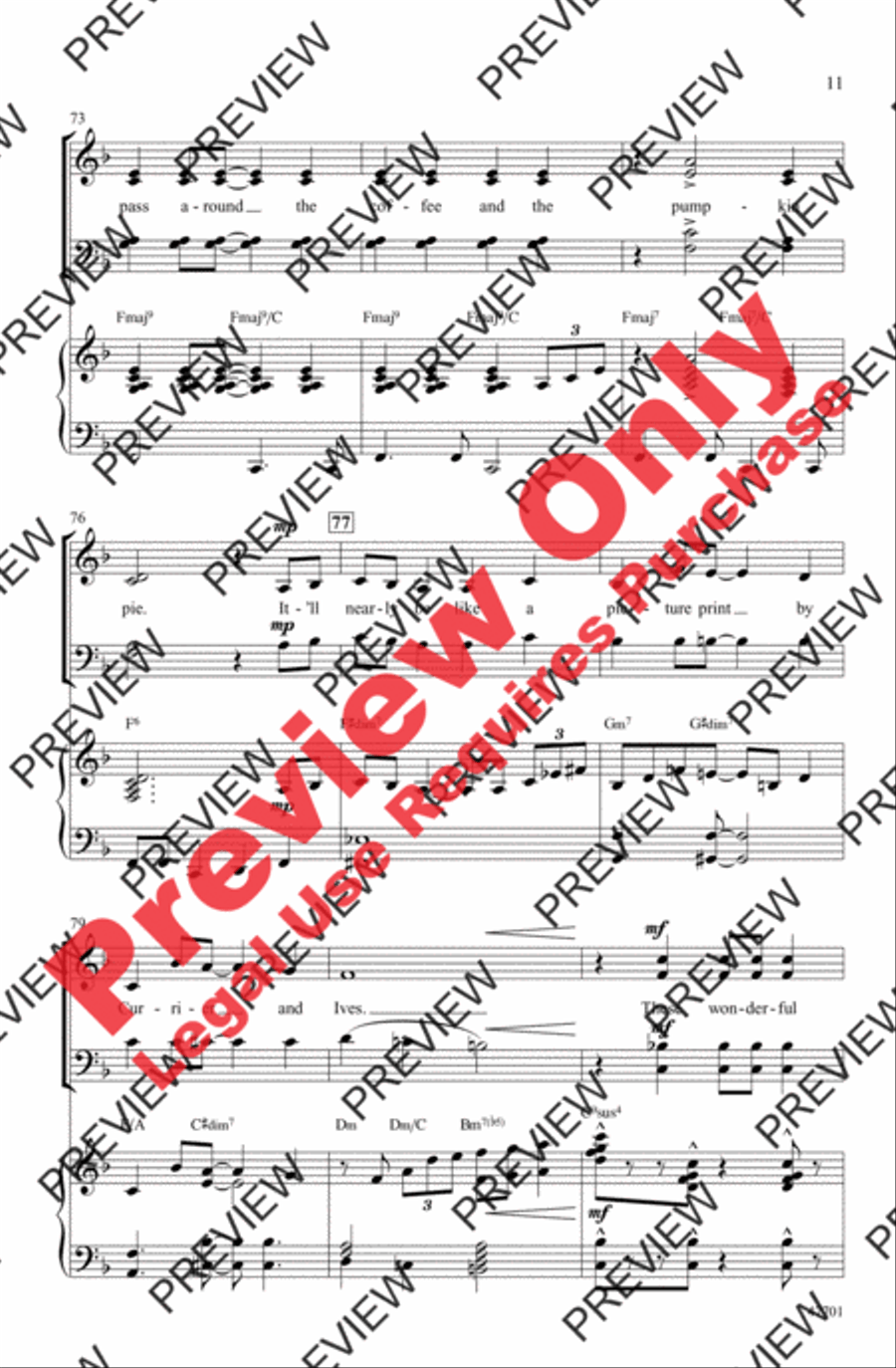 Sleigh Ride 4-Part scores gallery preview page 11
