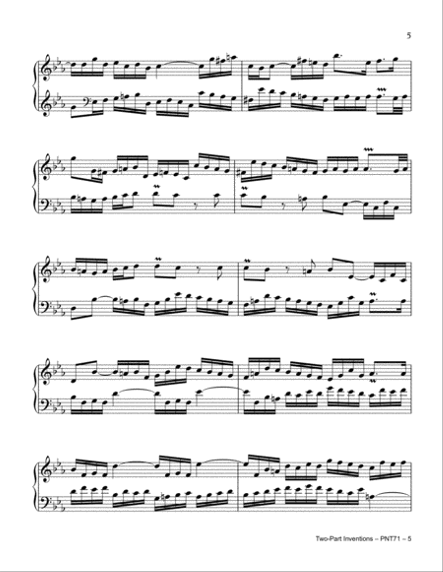 Two-Part Inventions (Complete) Piano Method scores gallery preview page 5