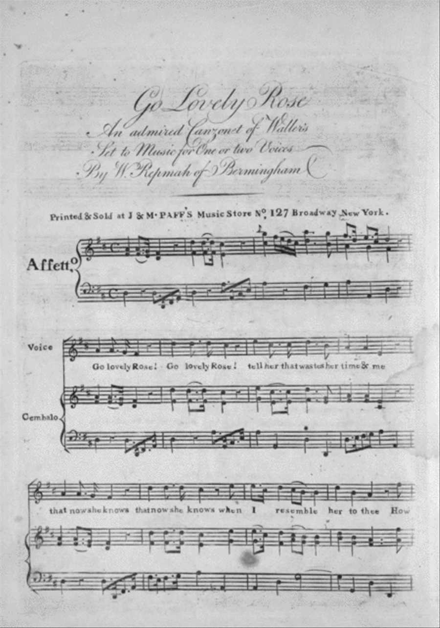 Go Lovely Rose Voice scores gallery preview page 1
