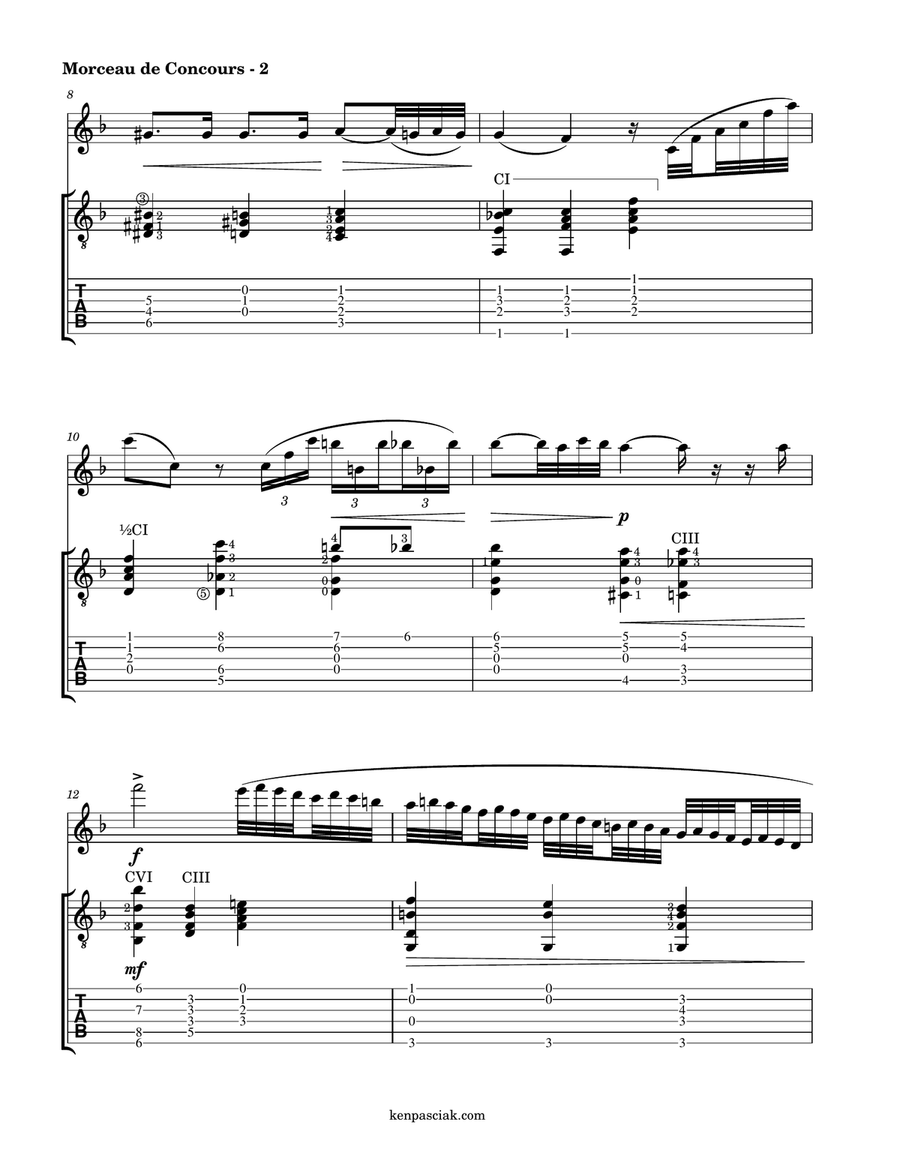 Morceau de Concours (for Flute & Guitar) Chamber Music scores gallery preview page 4