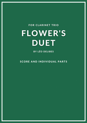 Book cover for Flower's Duet for clarinet trio