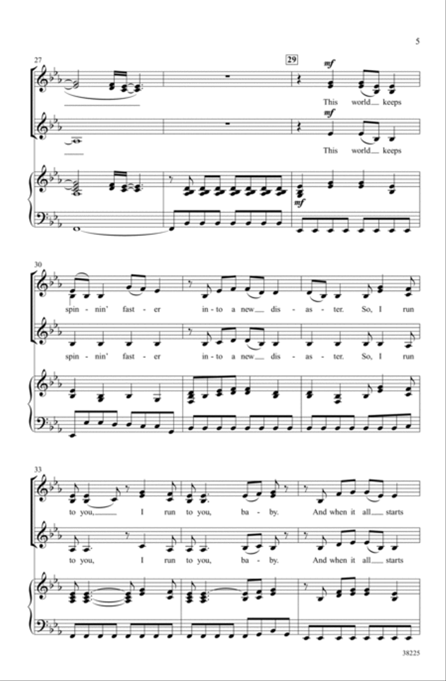 I Run to You: The Hits of Lady Antebellum Choir scores gallery preview page 4