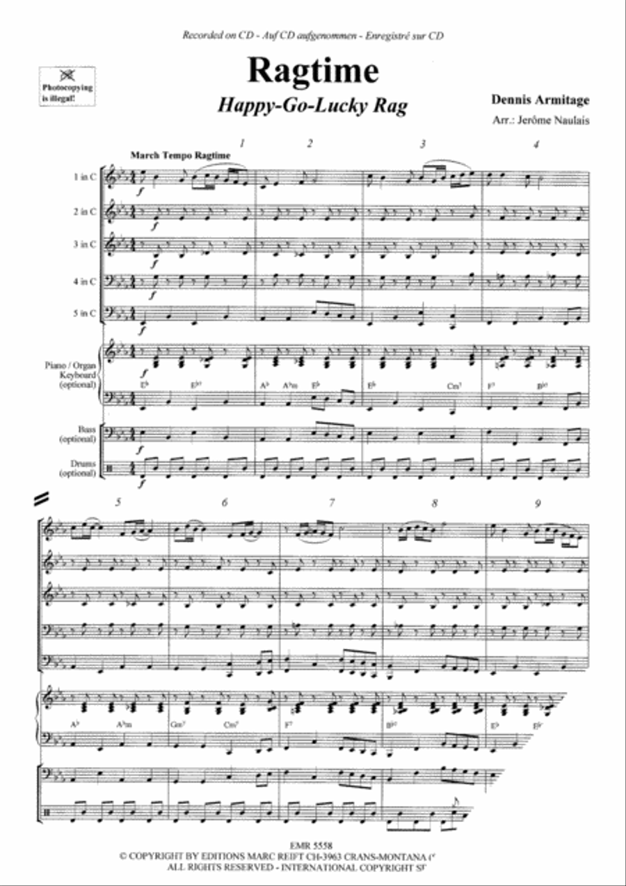 Ragtime Concert Band scores gallery preview page 3