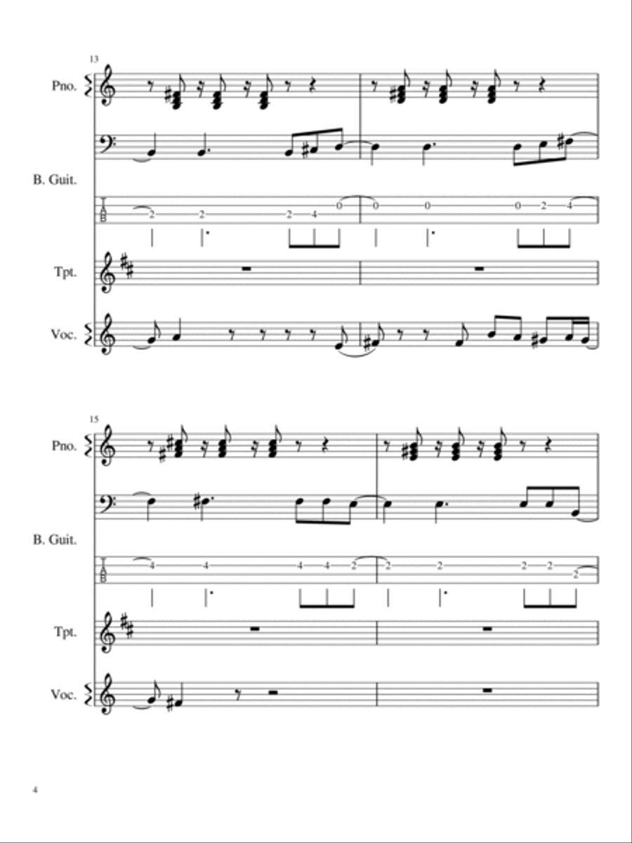 Get Lucky Small Ensemble scores gallery preview page 4