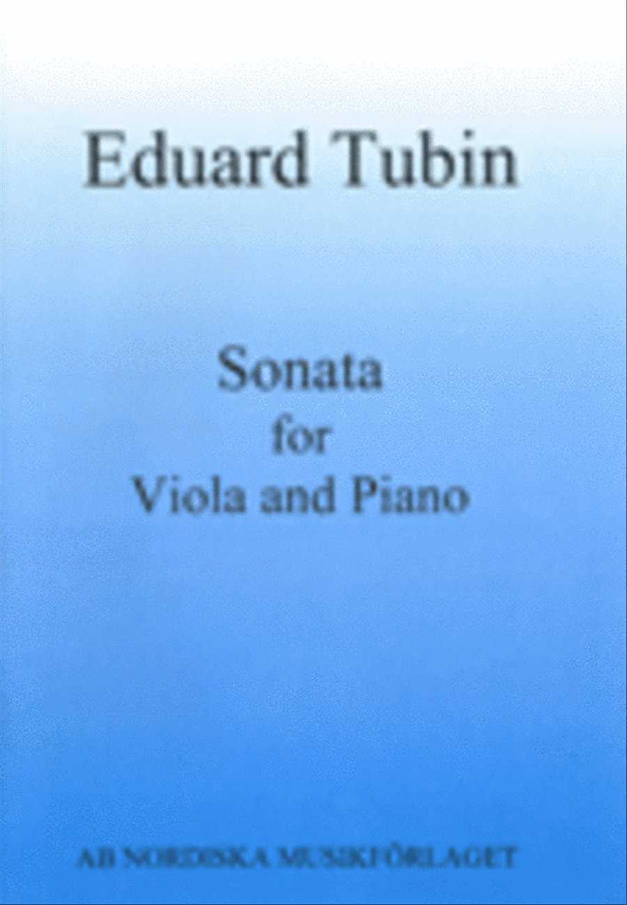 Sonata for viola and piano