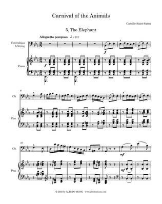 The Elephant from the Carnival of the Animals for Contrabass and Piano