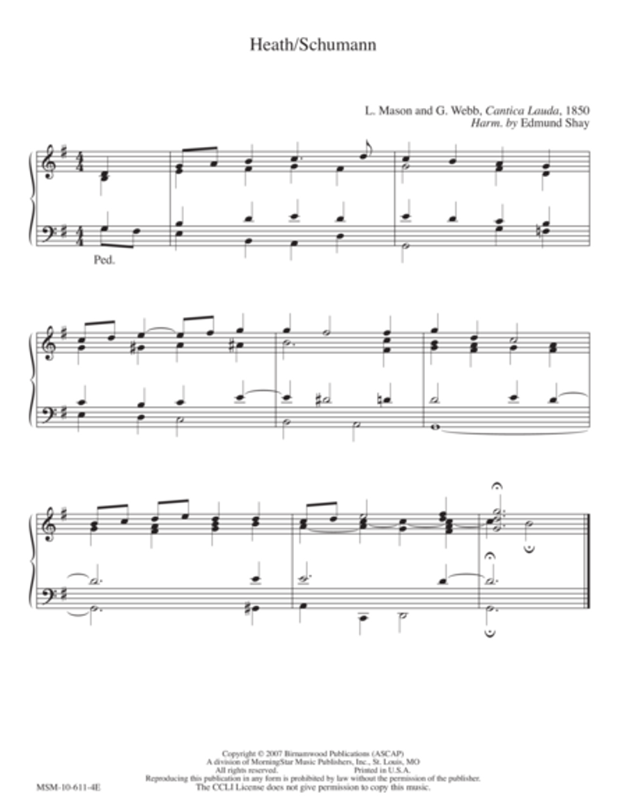 Heath/Schumann Organ scores gallery preview page 1