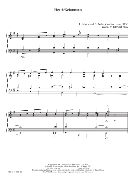 Heath/Schumann (Hymn Harmonization)