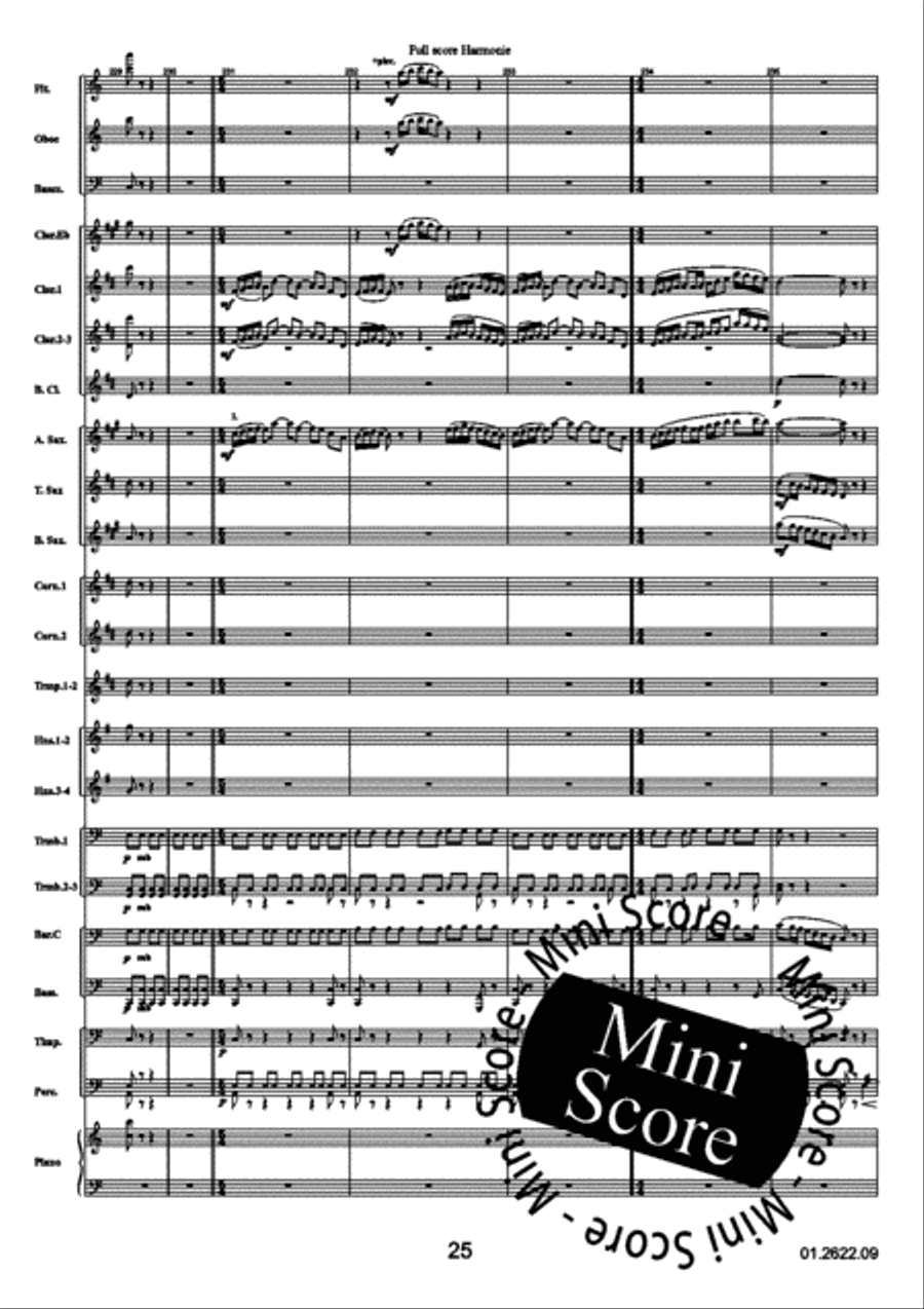 Reflections Over a Norwegian Concert Band scores gallery preview page 29