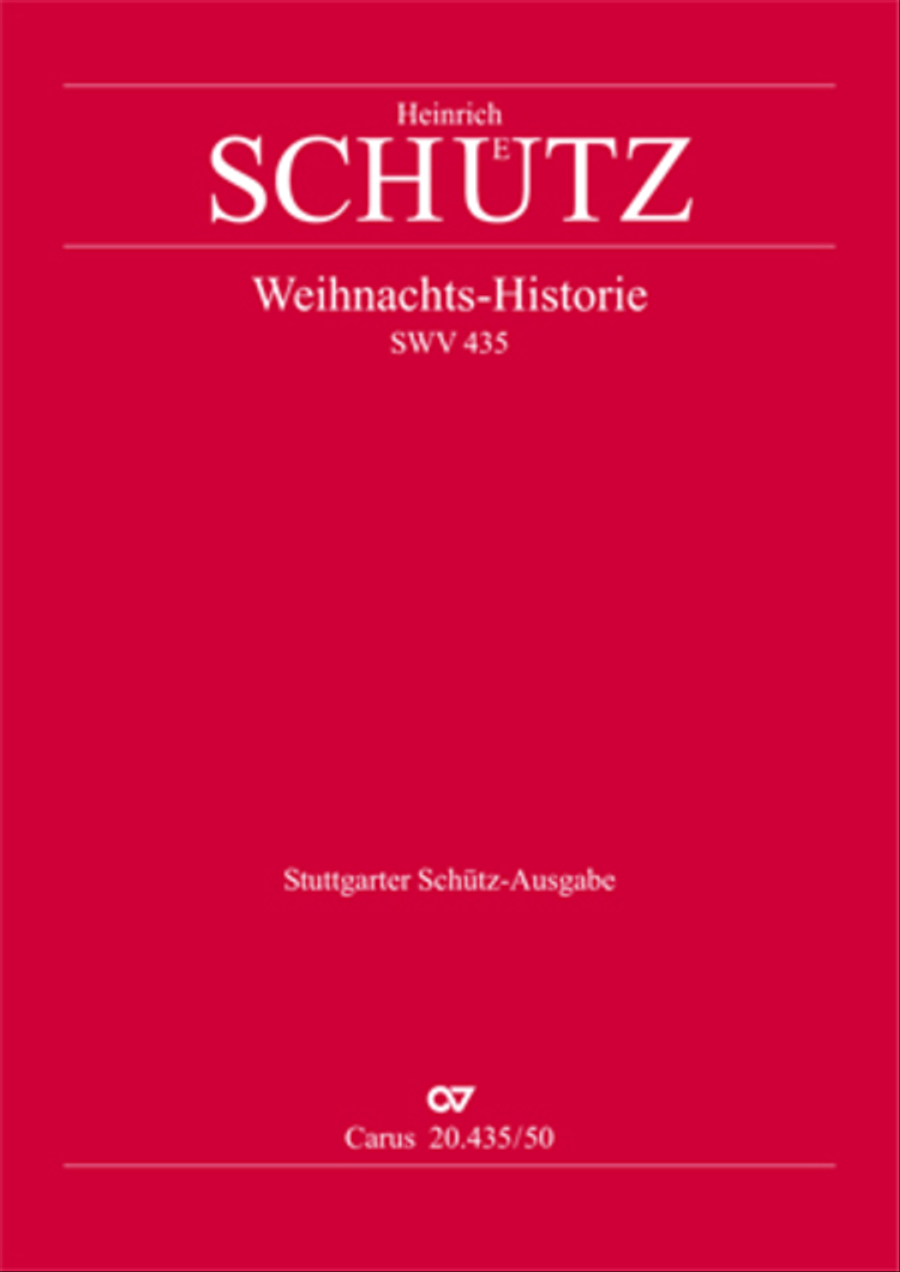 Christmas History (Weihnachts-Historie, SWV 435) Score scores gallery preview page 1