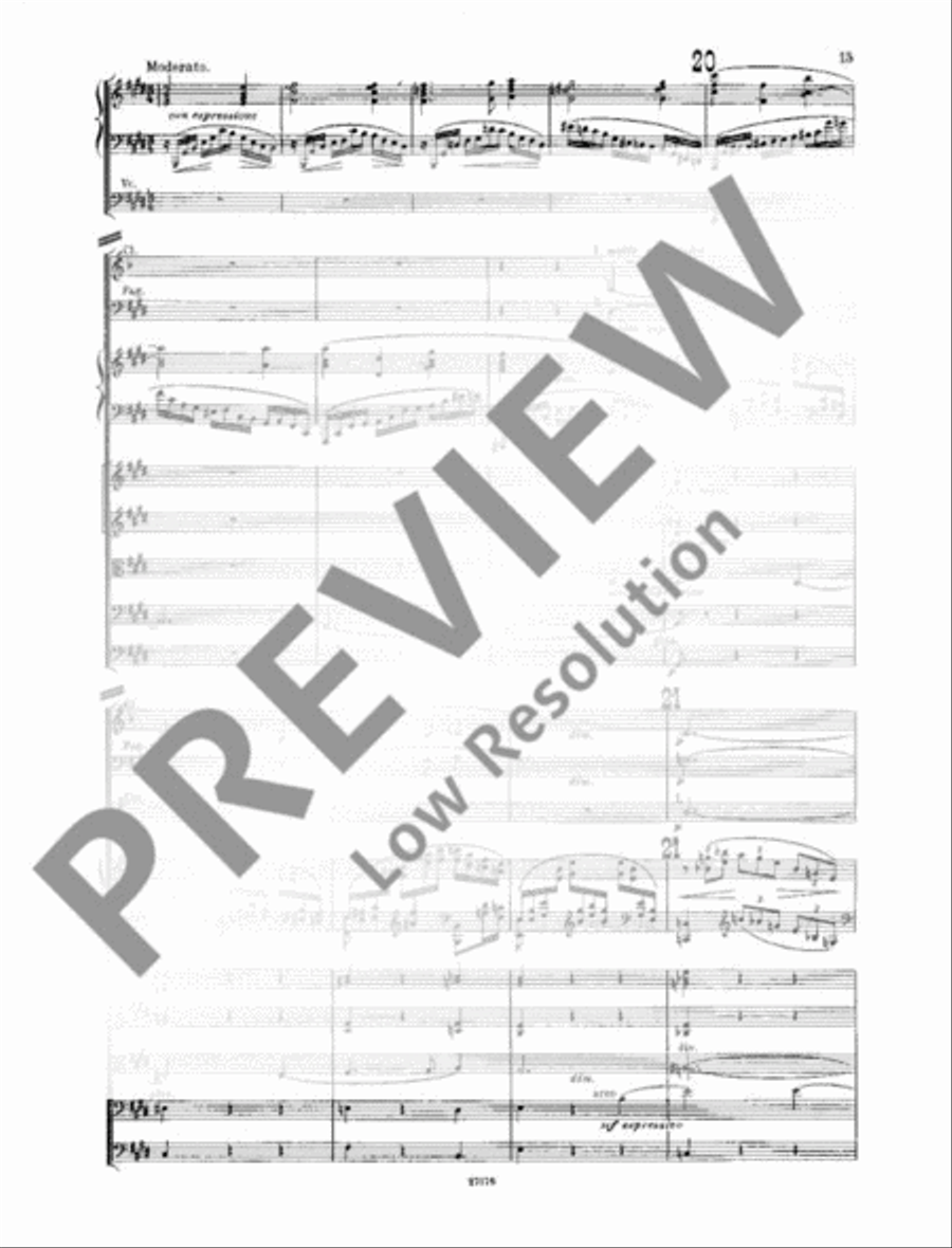Piano Concerto C Minor Piano Solo scores gallery preview page 20