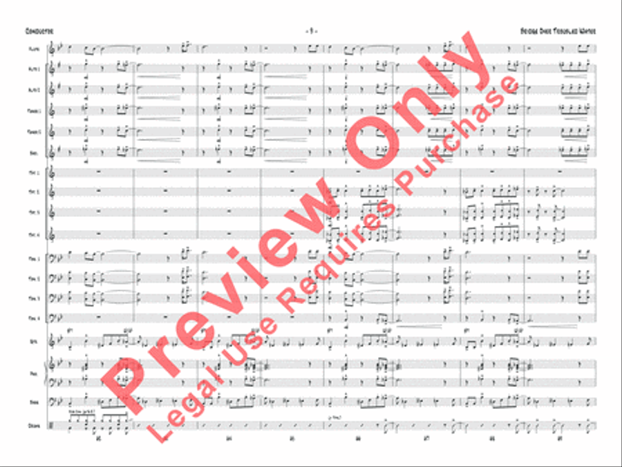 Bridge Over Troubled Water Jazz Ensemble scores gallery preview page 22
