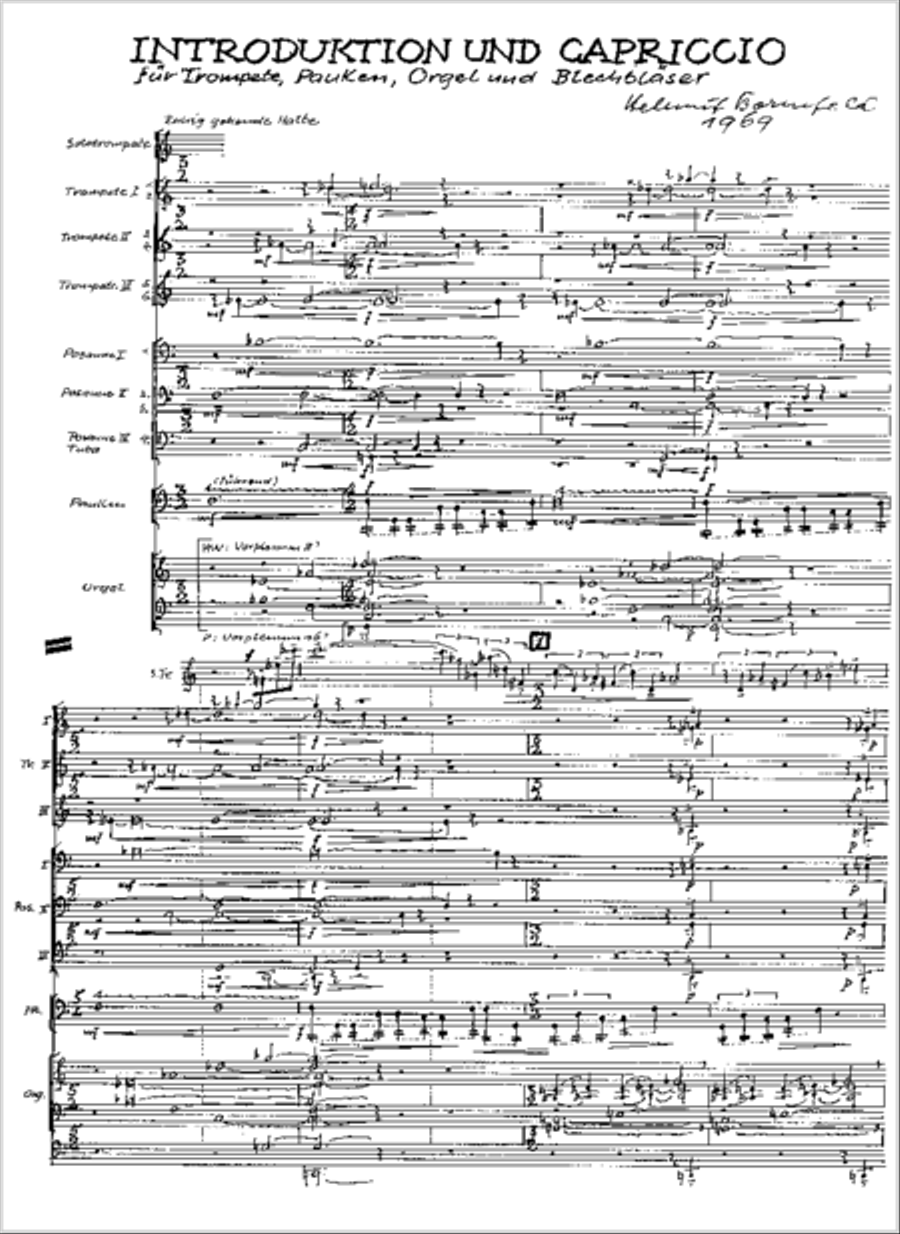 Introduktion und Capriccio Trumpet Solo scores gallery preview page 2