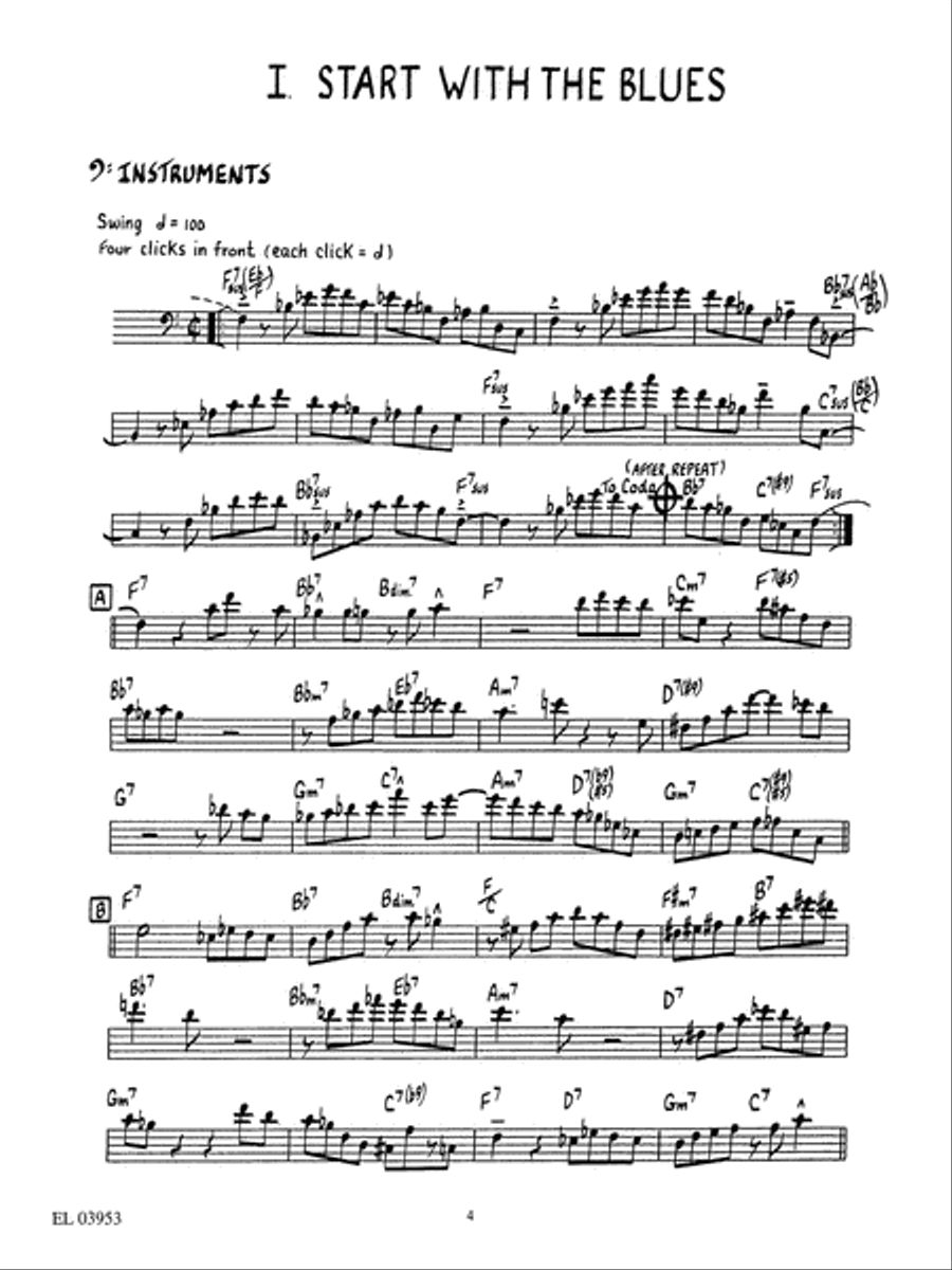 14 Jazz & Funk Etudes Trombone scores gallery preview page 3