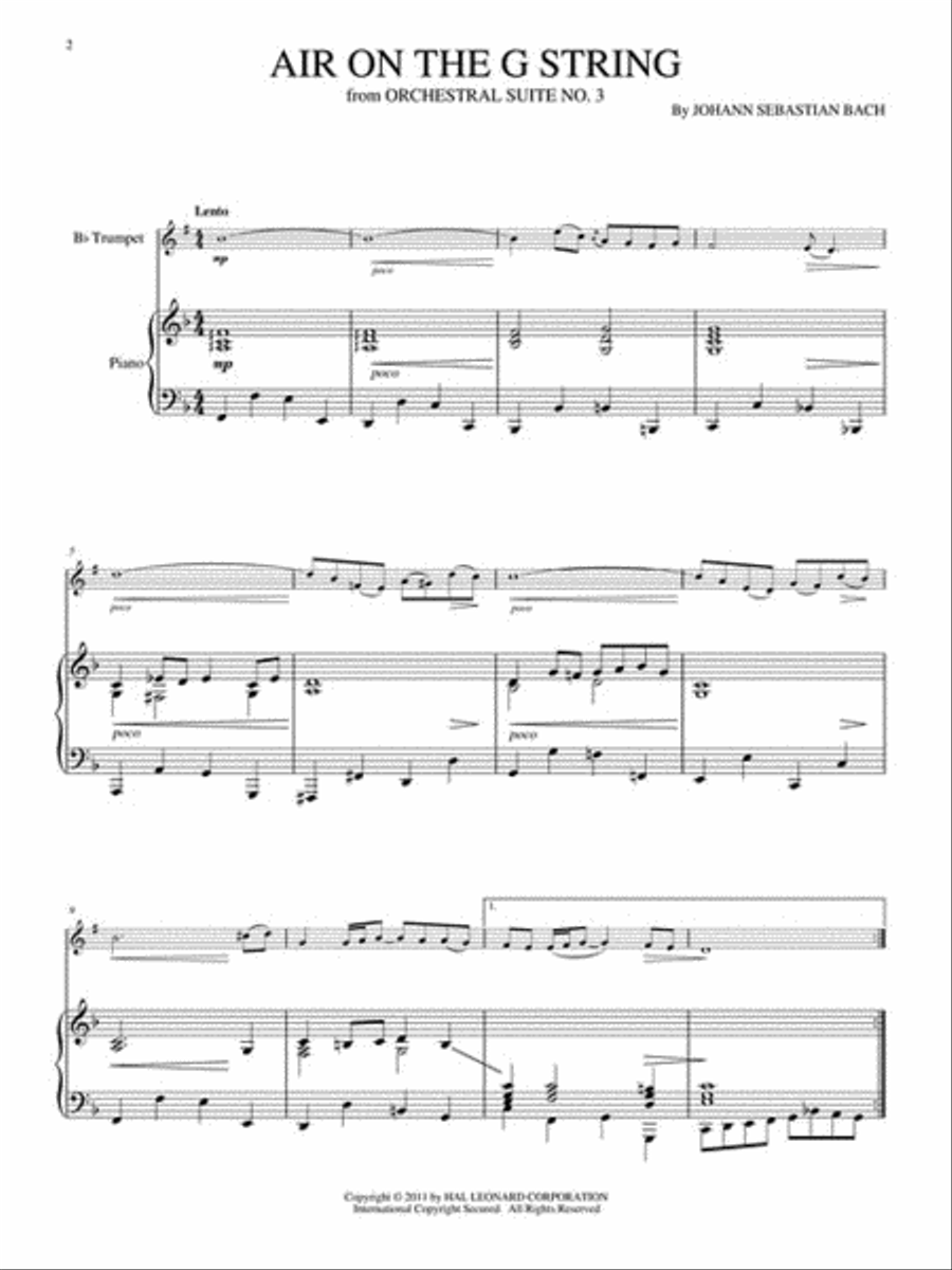 Wedding Trumpet Solos Trumpet Solo scores gallery preview page 4