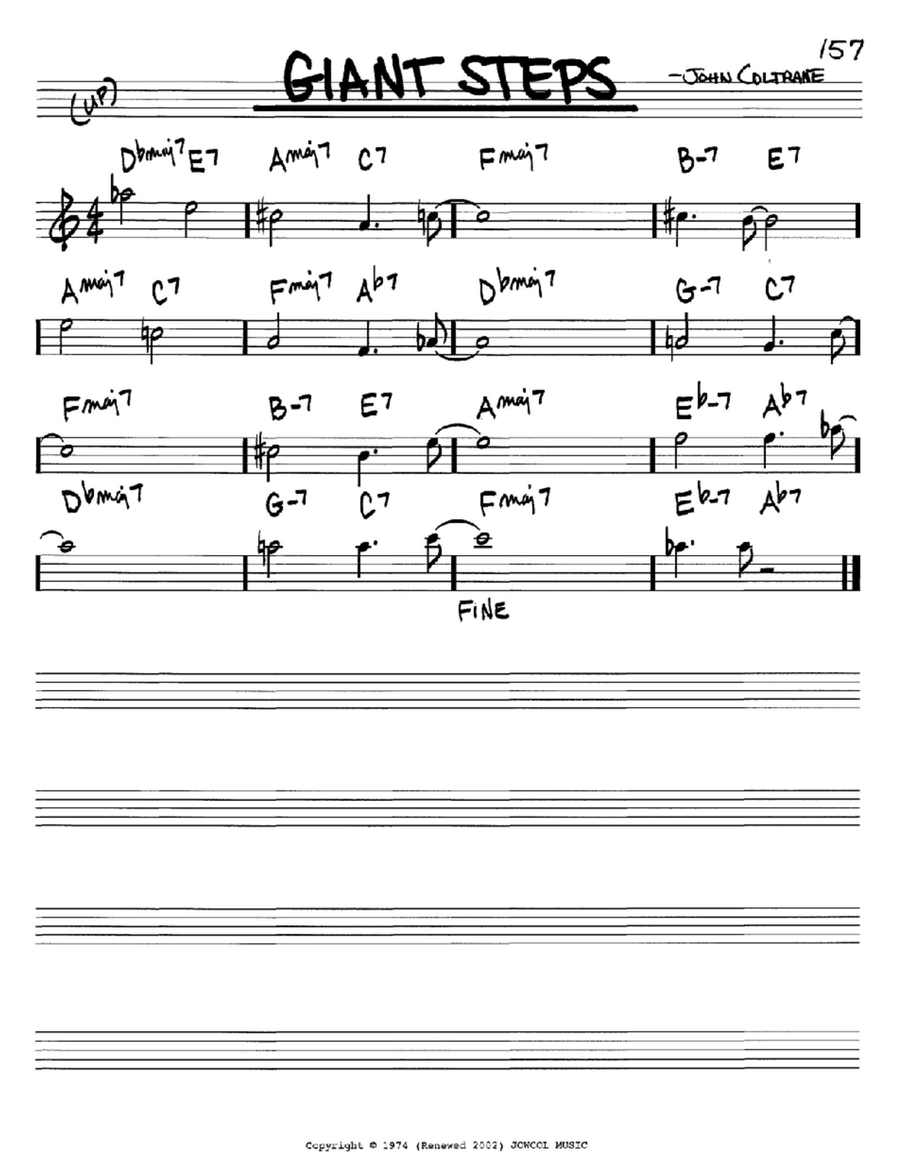 Giant Steps Piano scores gallery preview page 1