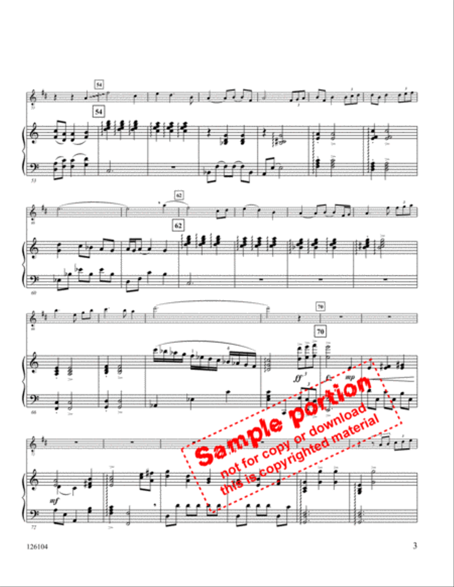 Tender Night Medley Flute scores gallery preview page 4