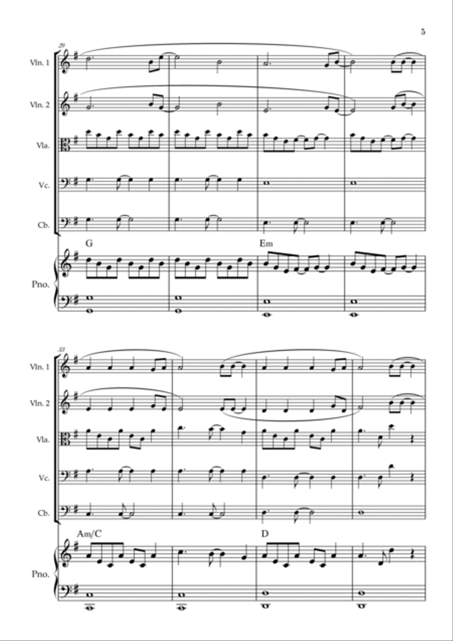 All Of Me String Quintet scores gallery preview page 5