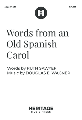 Book cover for Words from an Old Spanish Carol