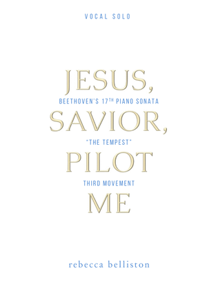 Book cover for Jesus, Savior, Pilot Me / The Tempest (Vocal Solo - Low)