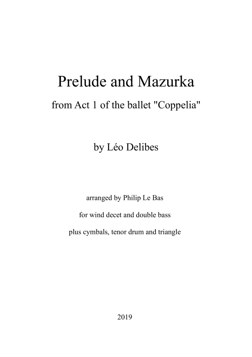 Prelude and Mazurka (Coppelia) image number null