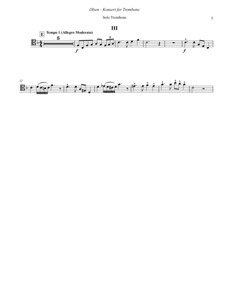 Concerto in F for Trombone & Piano