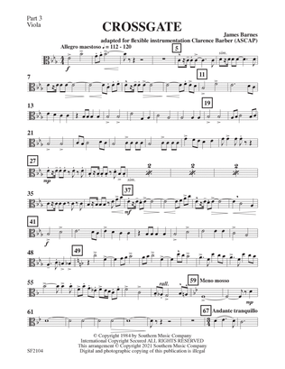 Crossgate Overture - 3rd Viola