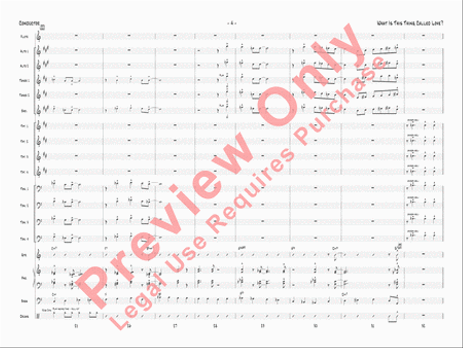 What Is This Thing Called Love? Jazz Ensemble scores gallery preview page 7