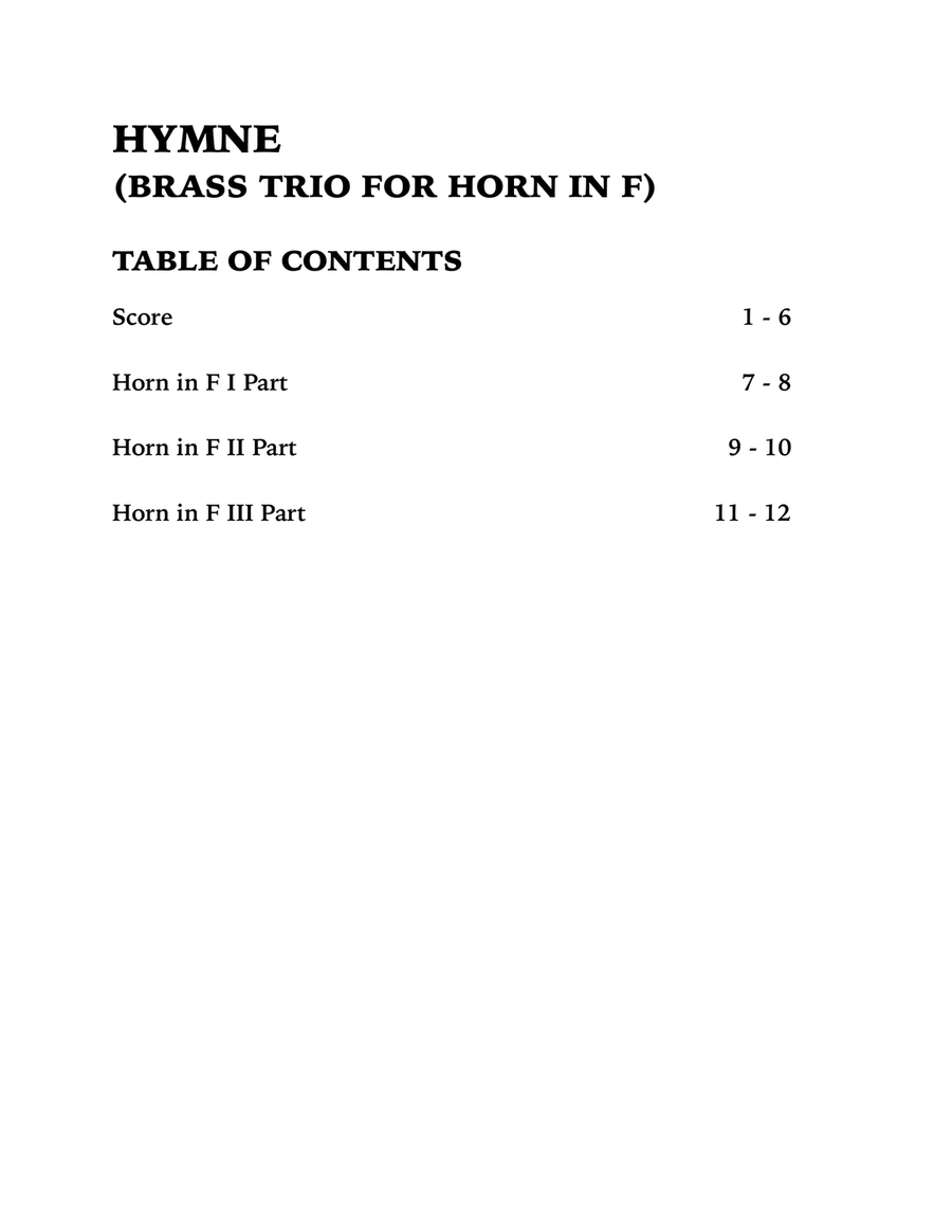 Hymne Brass Ensemble scores gallery preview page 4