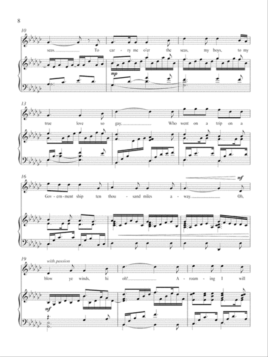 Ten Thousand Miles Away High Voice scores gallery preview page 3