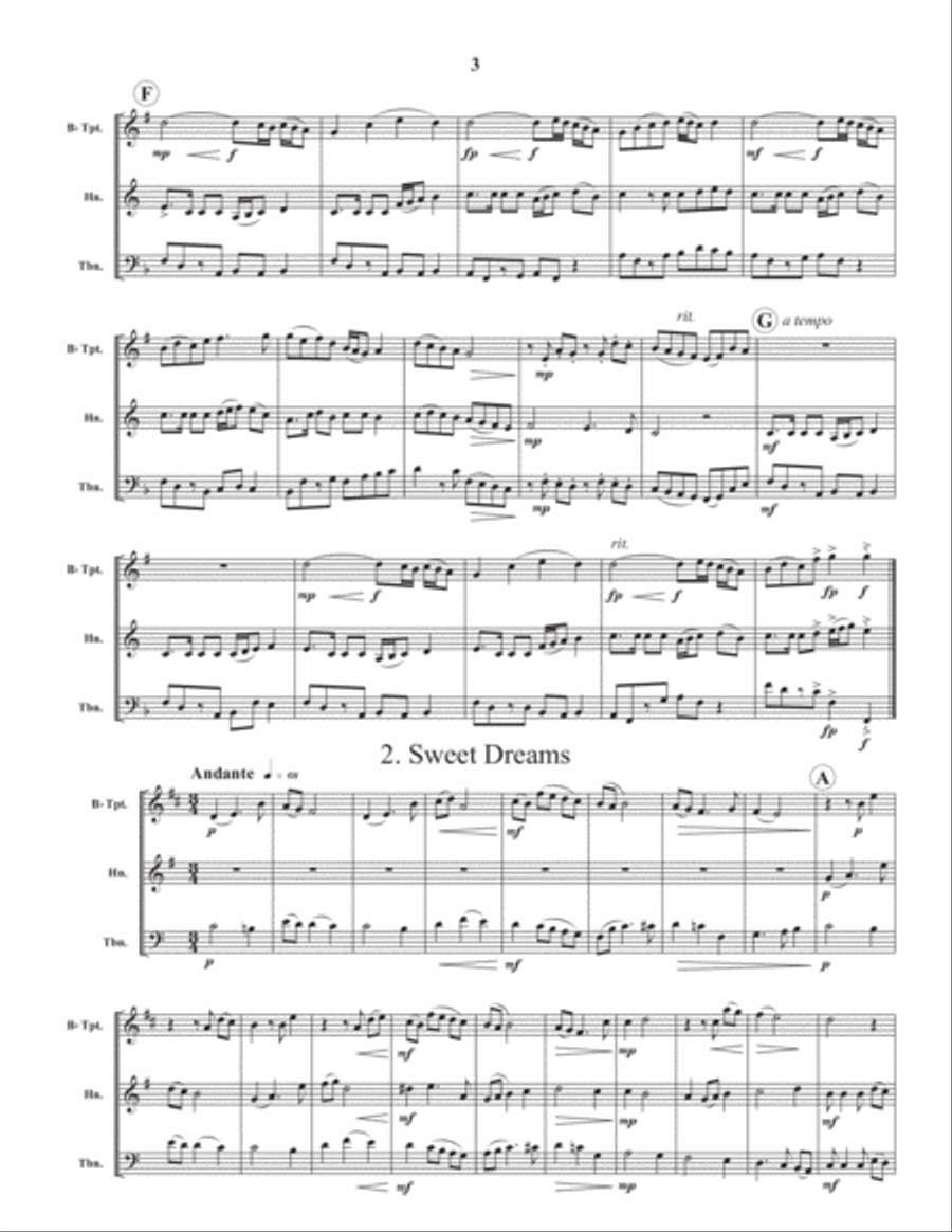 Fantasies Brass Trio scores gallery preview page 4