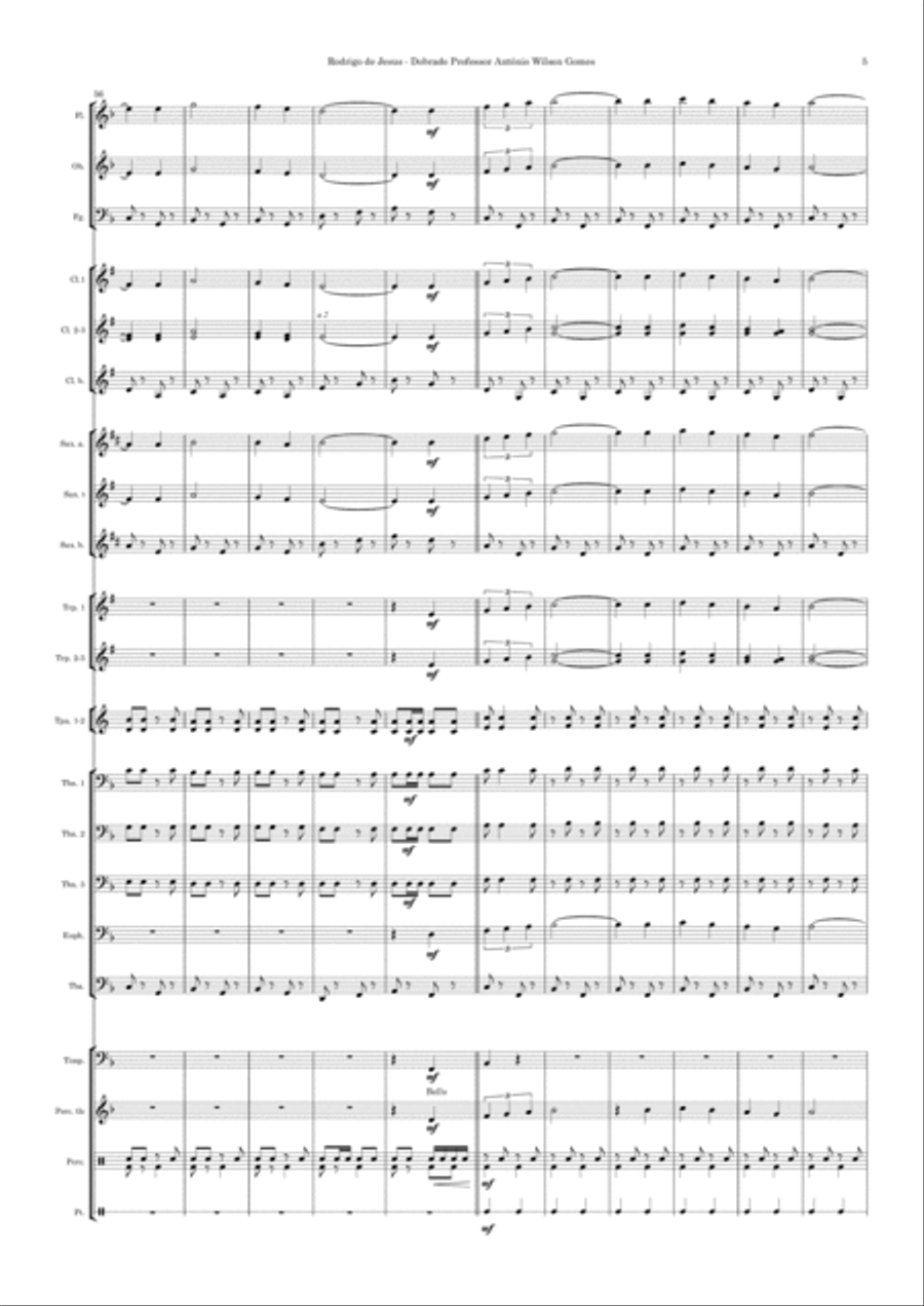 Professor Antônio Wilson Gomes Concert Band scores gallery preview page 6