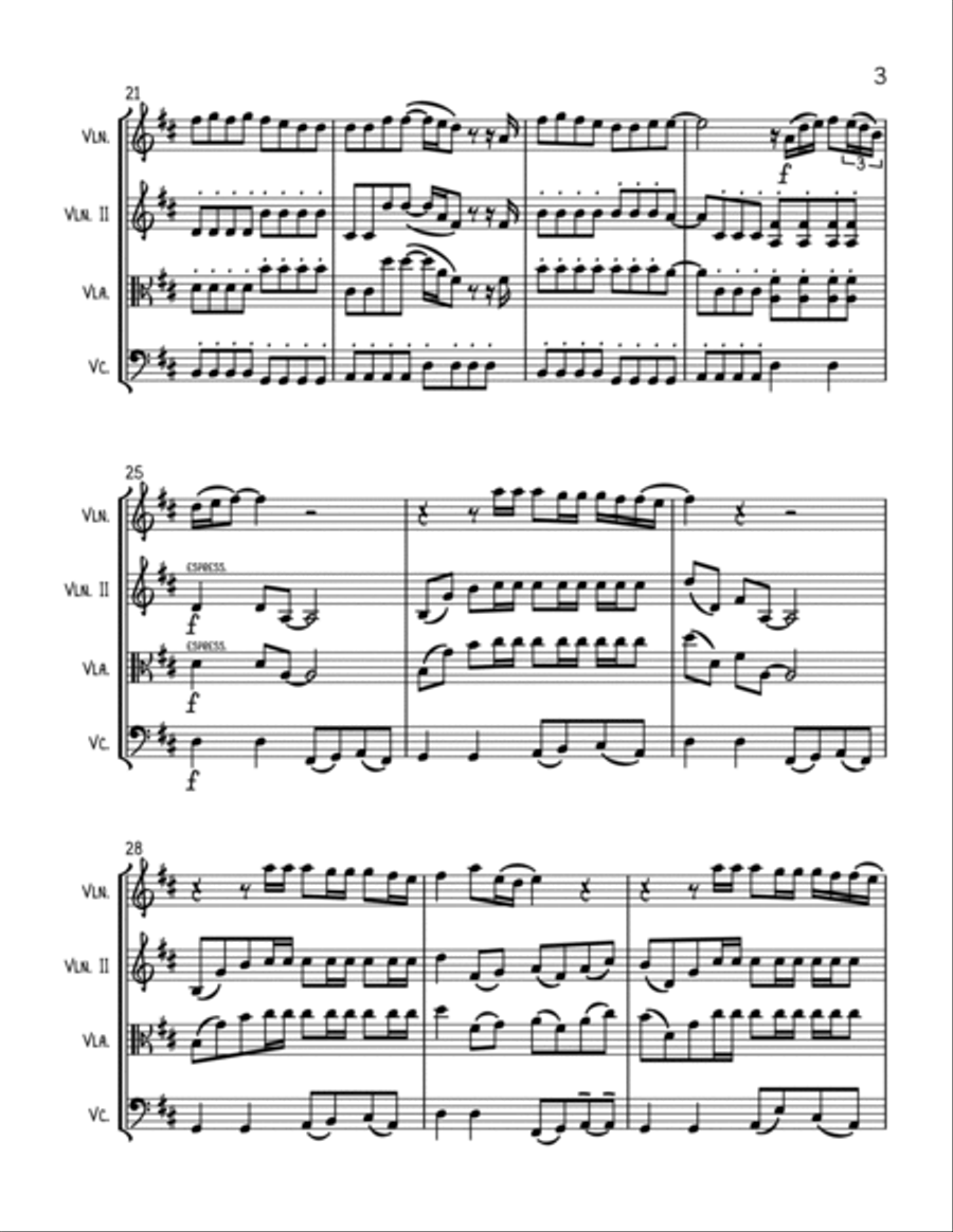 Thinking Out Loud String Trio scores gallery preview page 3
