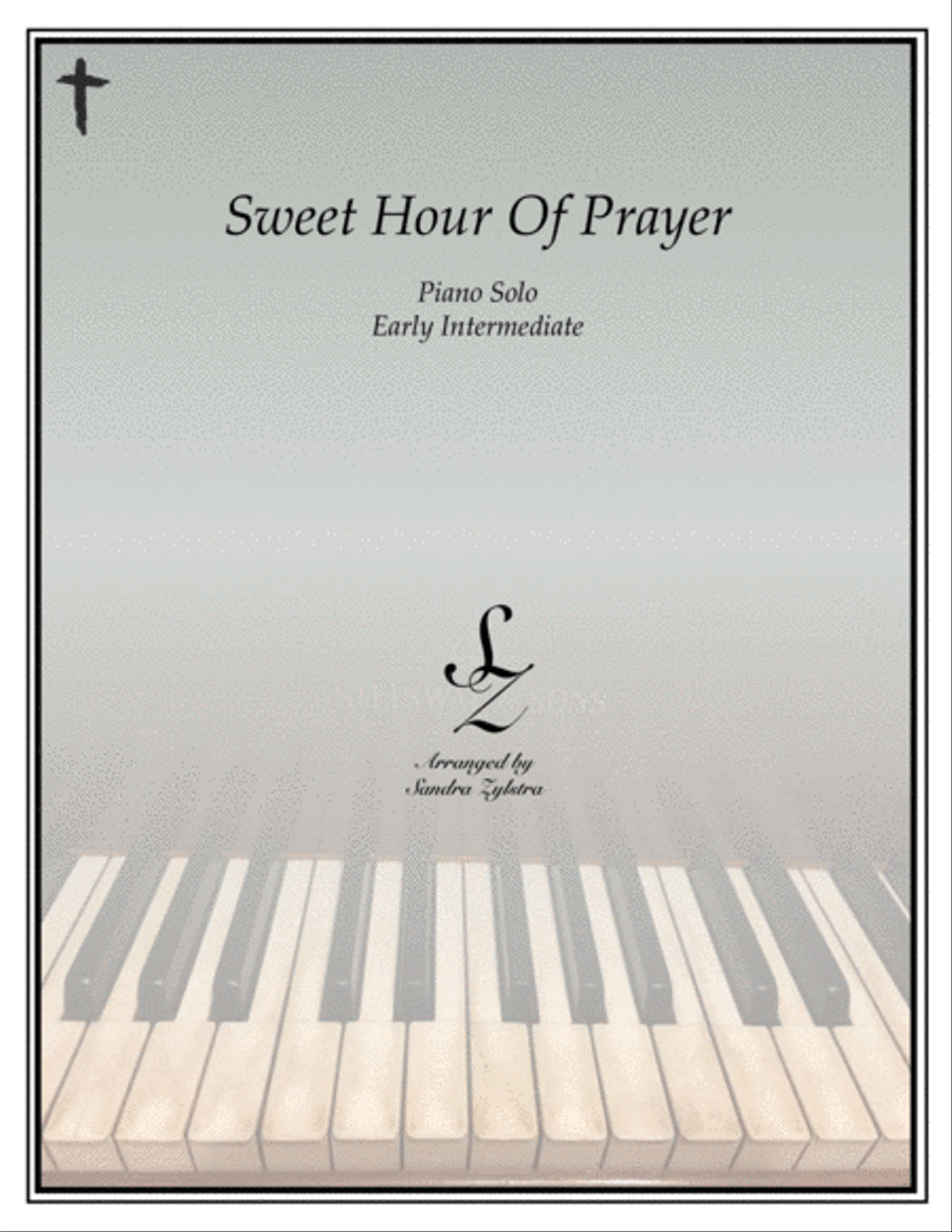 Sweet Hour Of Prayer (early intermediate hymn) Piano Solo scores gallery preview page 1